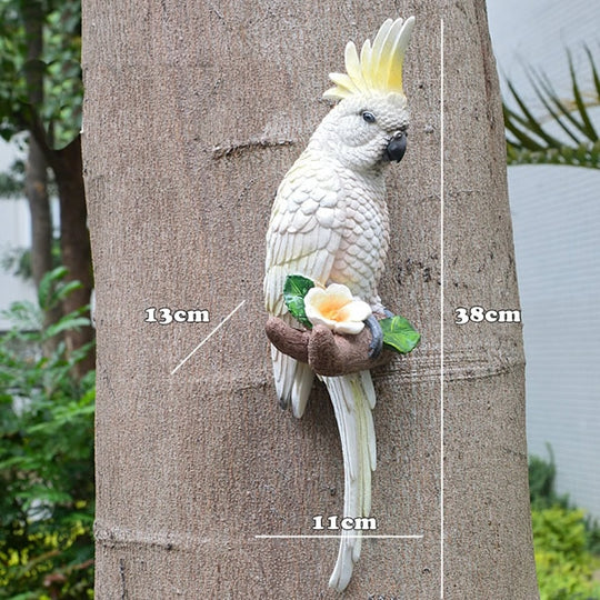 Parrot Statue Wall Decoration