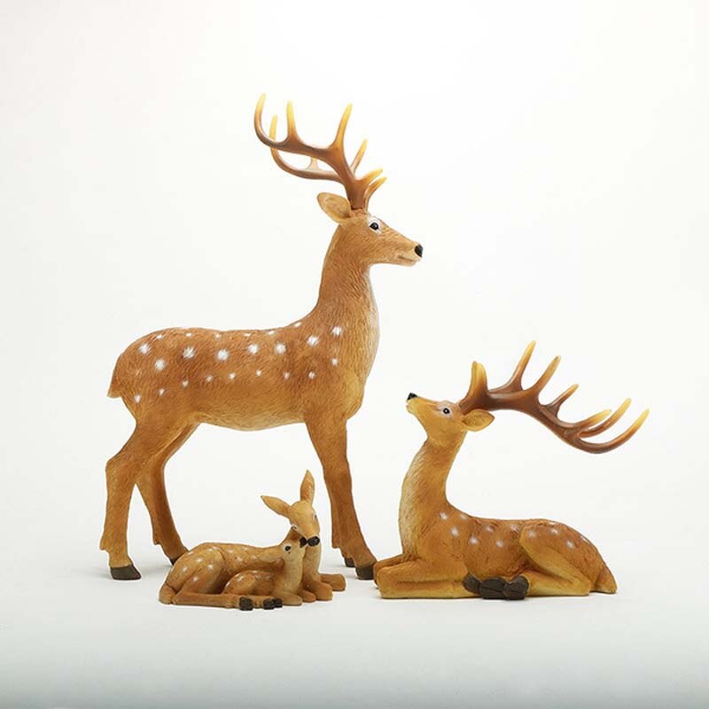 Wildlife Wonders Antlered Deer Resin Figurine