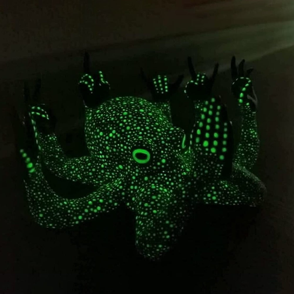 Glowing Ocean Octopus Statue