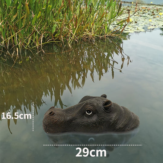 Hippo Head Floating Pond Decor