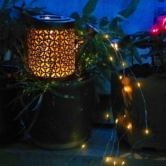 Solar Led Watering Can Ornament