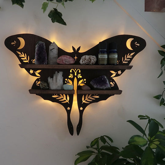 Crystal Wings Oil Shelf Lamp