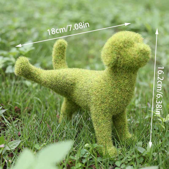 Green Pup Sculpture