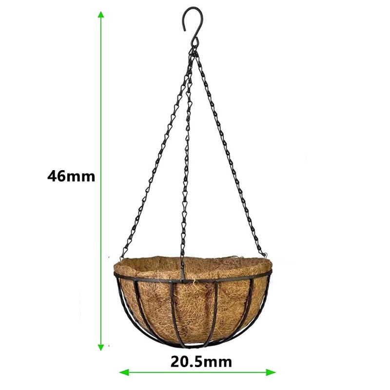 Metal Hanging Basket for Plants and Flowers