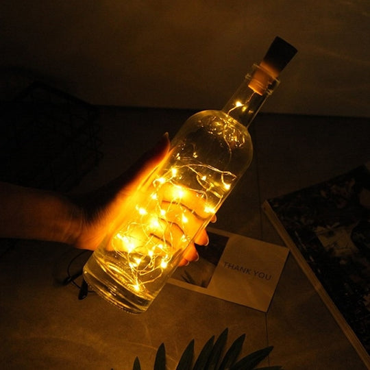 Solar Magic Wine Bottle String Light