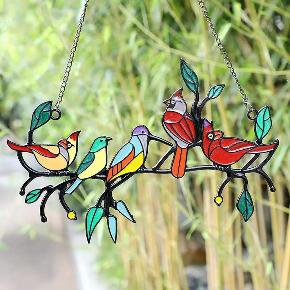 Stained Glass Art - Song Birds