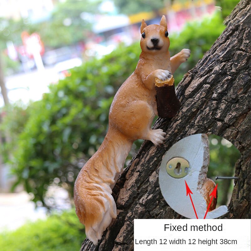 Squirrel on Branch Garden Statue
