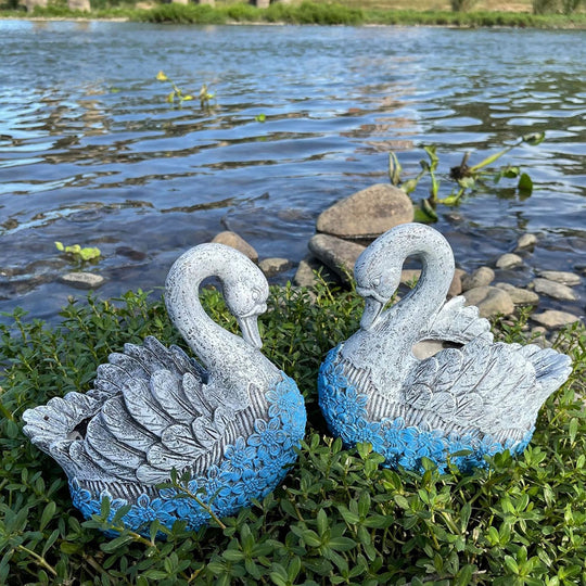 Enchanted Swan Flower Pot