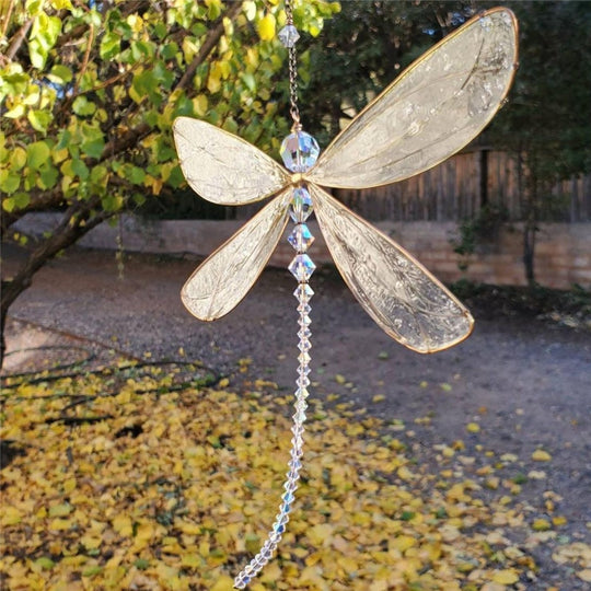 Elegant Dragonfly Sun Catcher Artistry