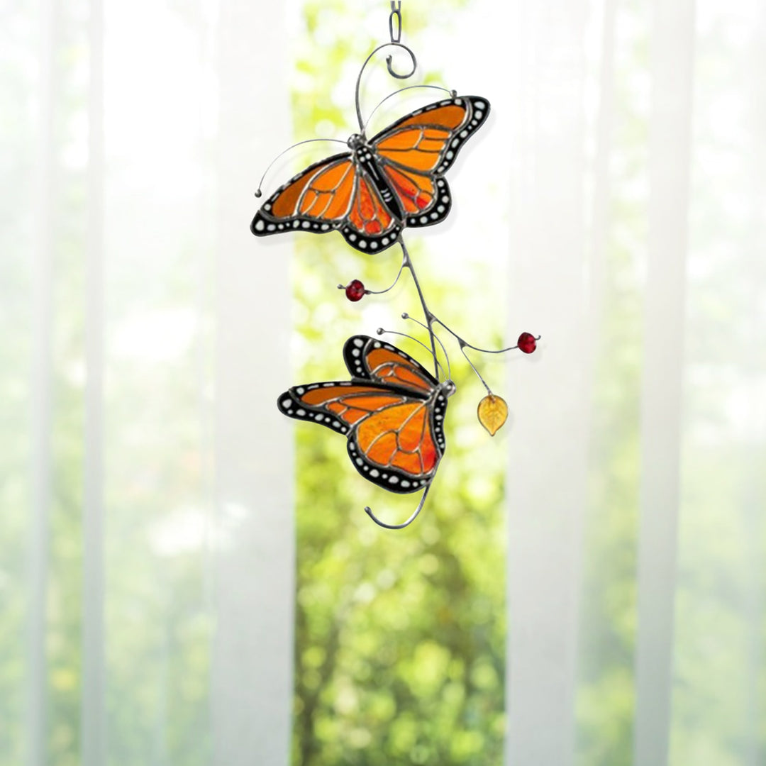 Stained Glass Matel Ornament - Butterfly