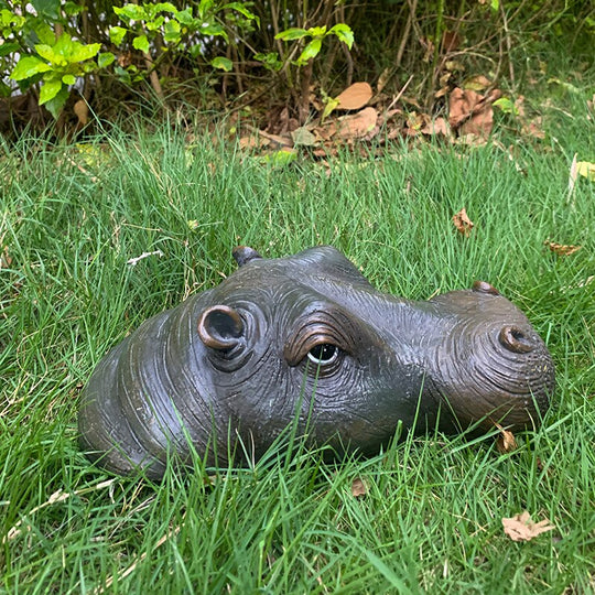 Hippo Head Floating Pond Decor