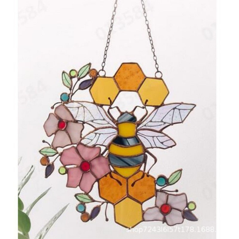 Stained Glass Art - Bee