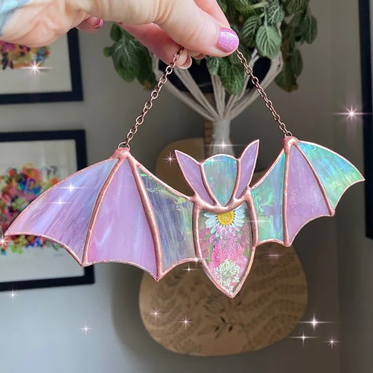 Stained Hanging Bat Car Decor