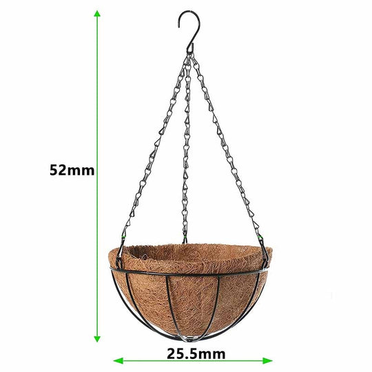 Metal Hanging Basket for Plants and Flowers