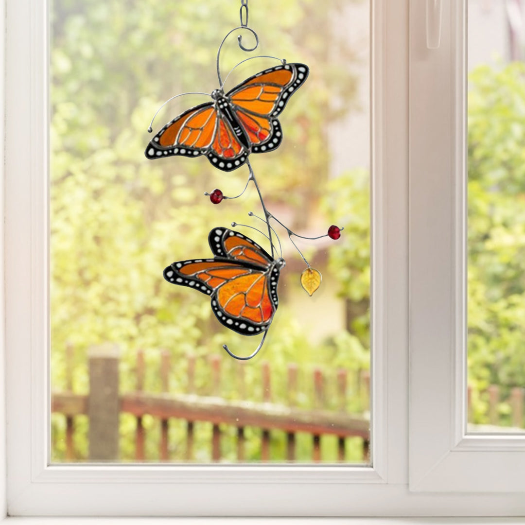 Stained Glass Matel Ornament - Butterfly