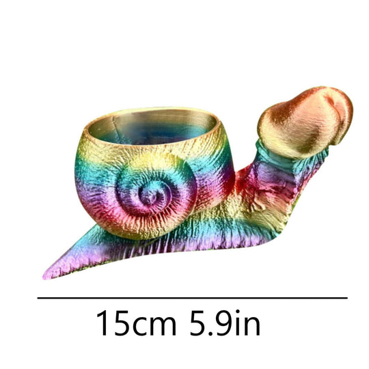 Rainbow Shell Garden Planter