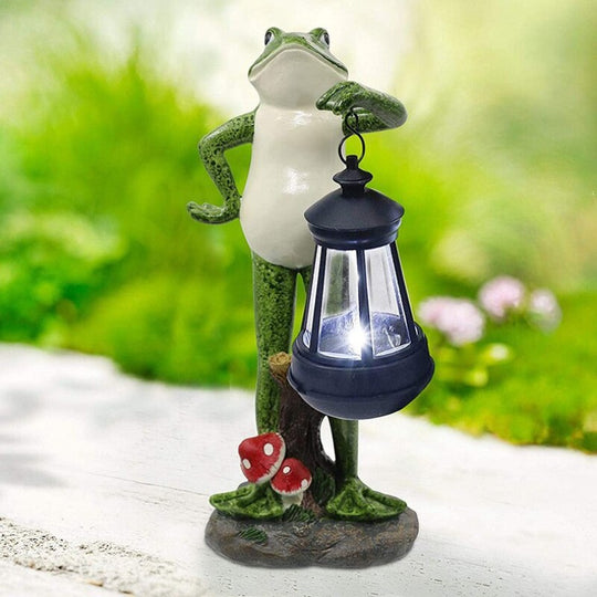 Frog Pond Lantern Garden Decor