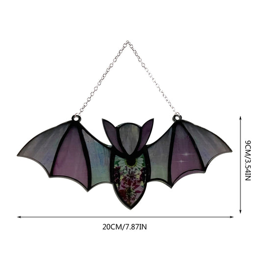 Stained Hanging Bat Car Decor