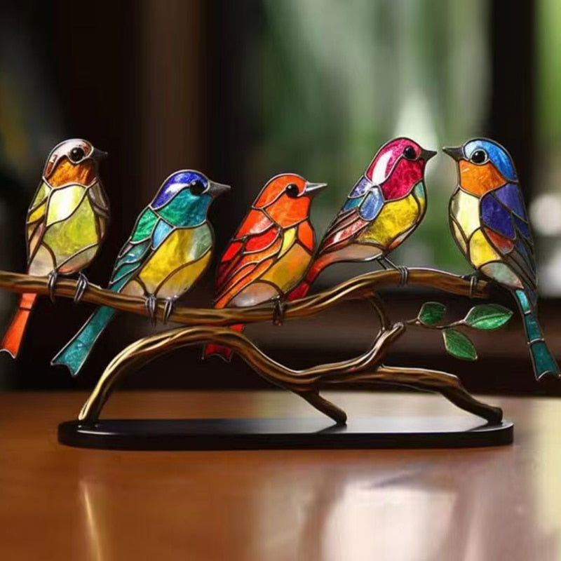 Stained Glass Art - Birds