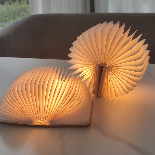 Wooden Foldable Book Lovers Night Light